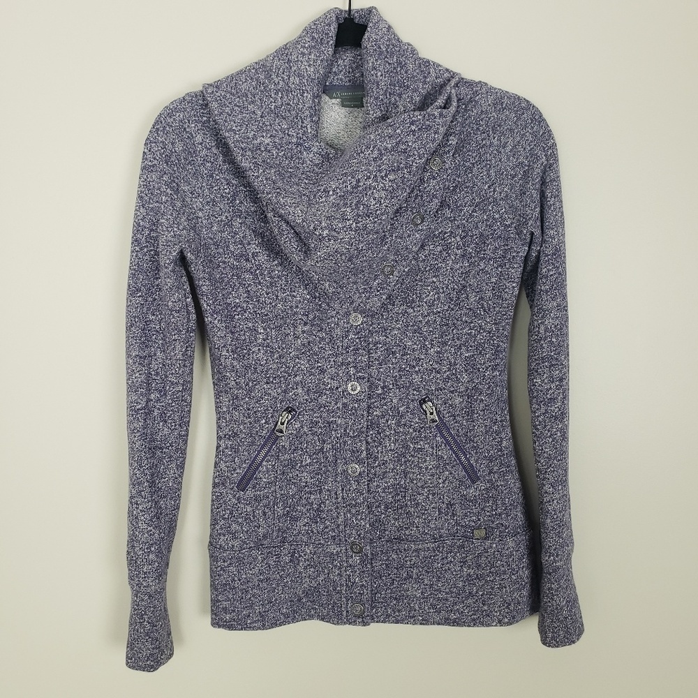 Armani Exchange knit moto snap jacket I26